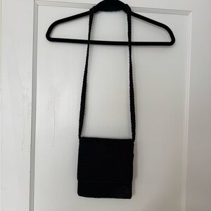 The Sak Black Crochet Crossbody Bag